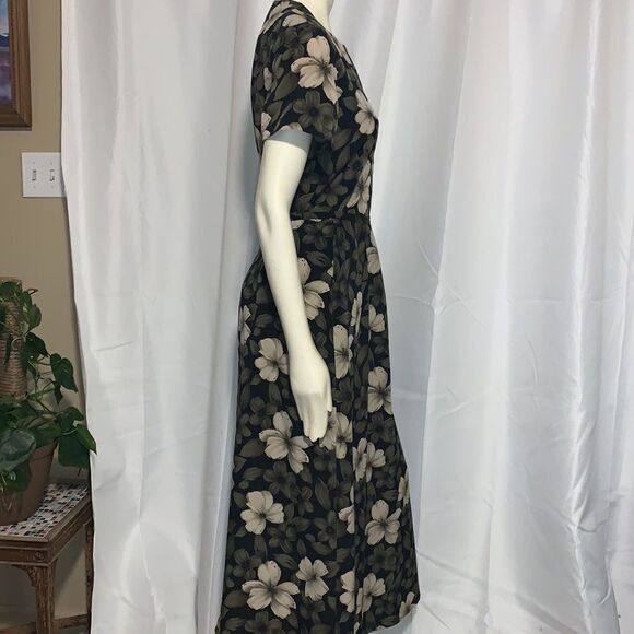 Vintage 90’s Floral print two piece dress. Size 8 - Picture 4 of 9